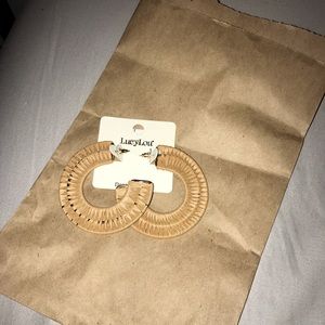 Bamboo and gold earrings!